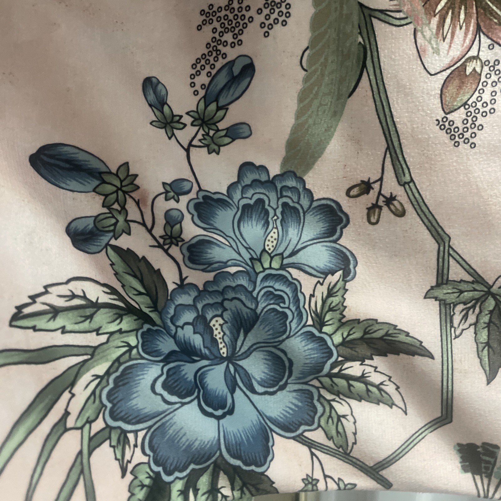 Callisto Home Peacock Bird Floral Curtains 2pc Window Panels Drapes New 38 x 84”