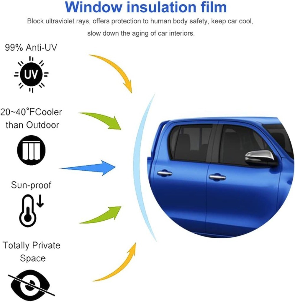35% VLT Uncut Roll Window Tint Film Roll 20″ x 10ft Feet Car Glass Home Office