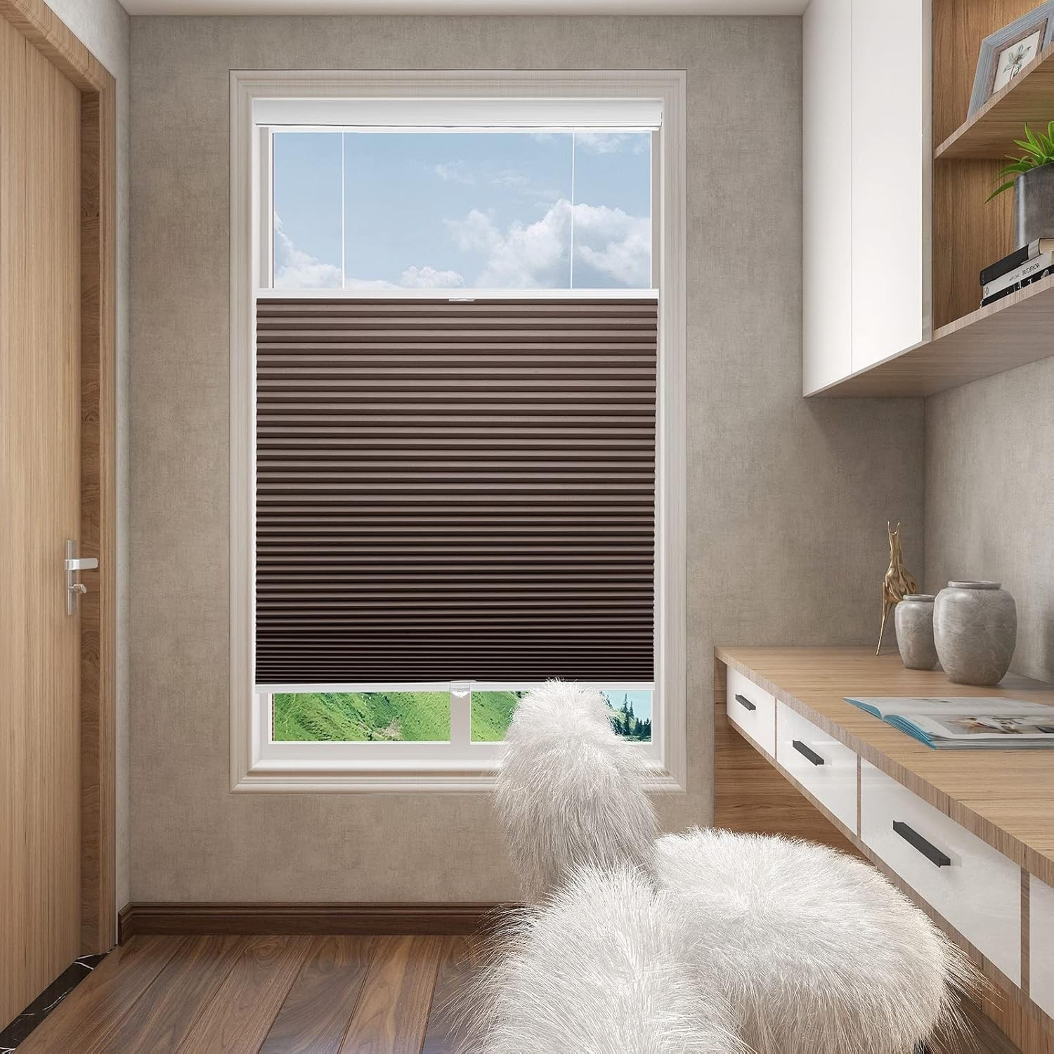 Changshade Blackout Top Down Bottom Up Cellular Shades Cordless Honeycomb