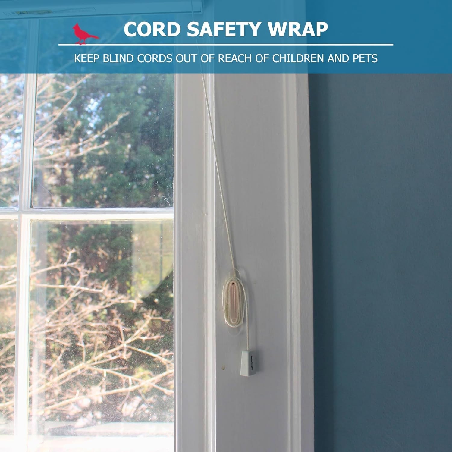 3 Pack Clear Baby-Proof Cord Holder – Child & Pet Safety Cleat for Window Blinds