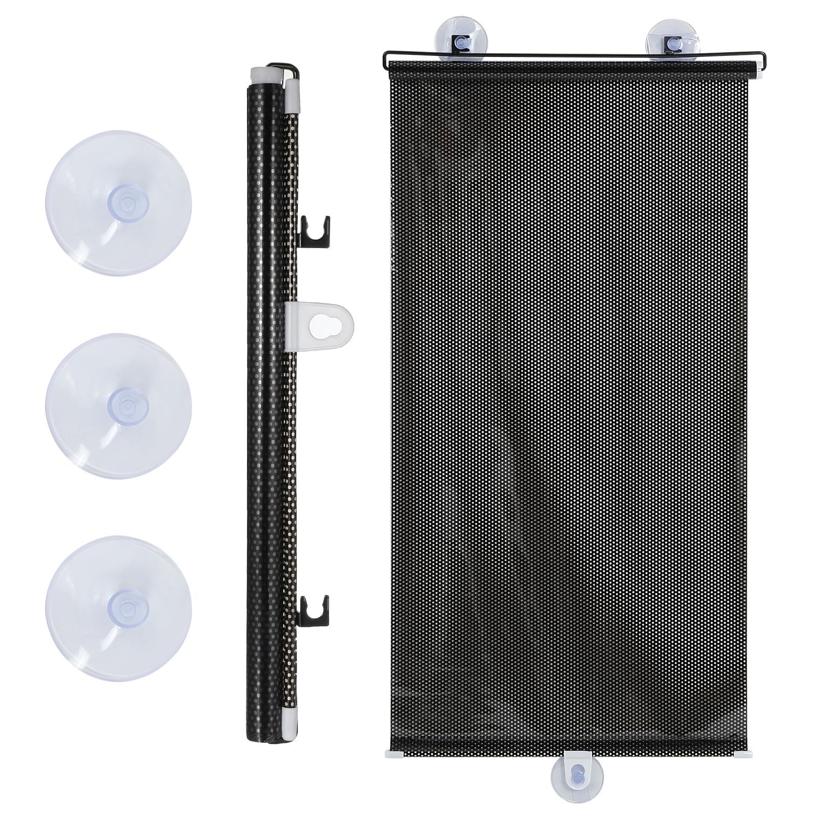 Roller Blinds with Suction Cups Sun Blocking Shades for Windows and Doors Tem…