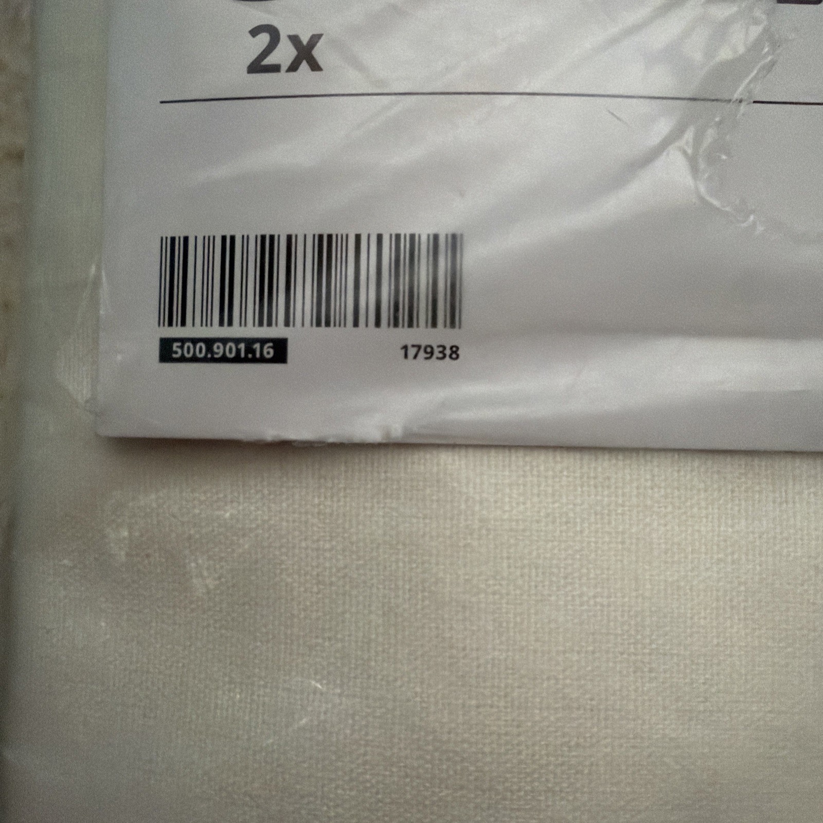 New Pair IKEA White LENDA Curtains Tab Top 55×118″ 500.901.16/ 100% Cotton