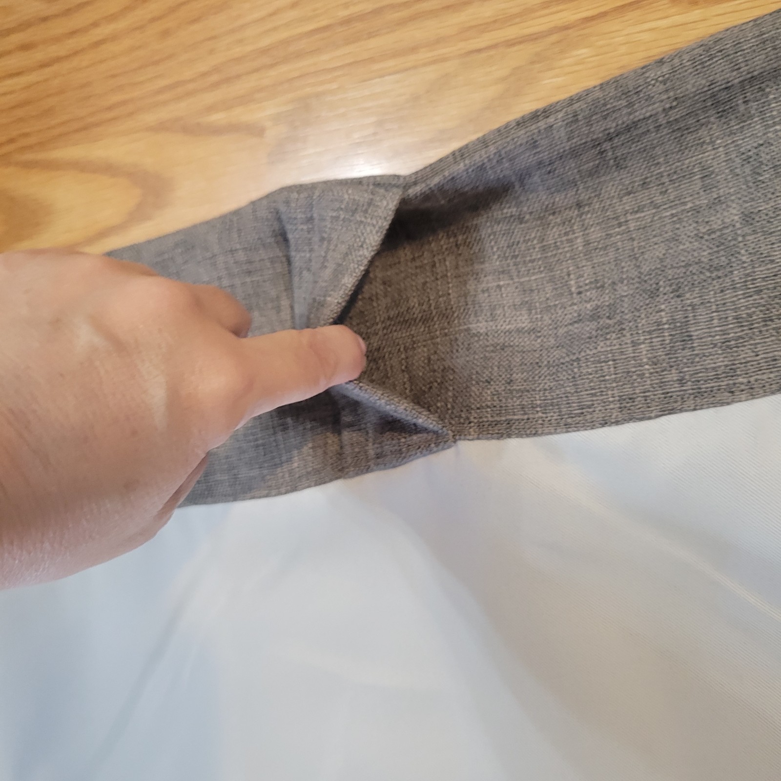 3 West Elm Gray With Blackout Layer Drapes Panels Curtains 100% Polyester 48×84