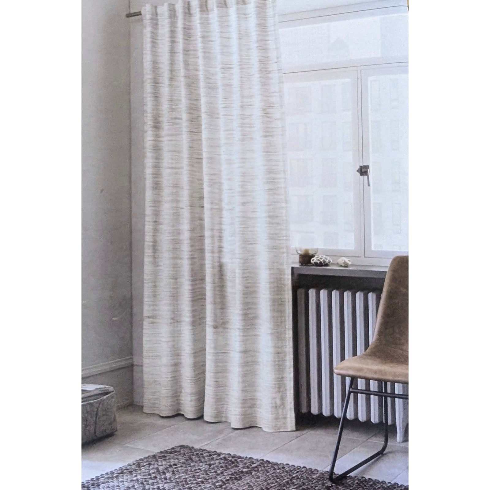 Project 62 Light Filtering Curtain Panel 54×84 Gray Herringbone Cotton Target