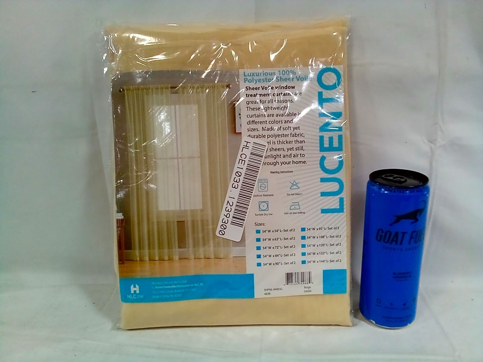 HLC.me SHPNL-84BEIG Home Kitchen Window Treatments Curtains Drapes She