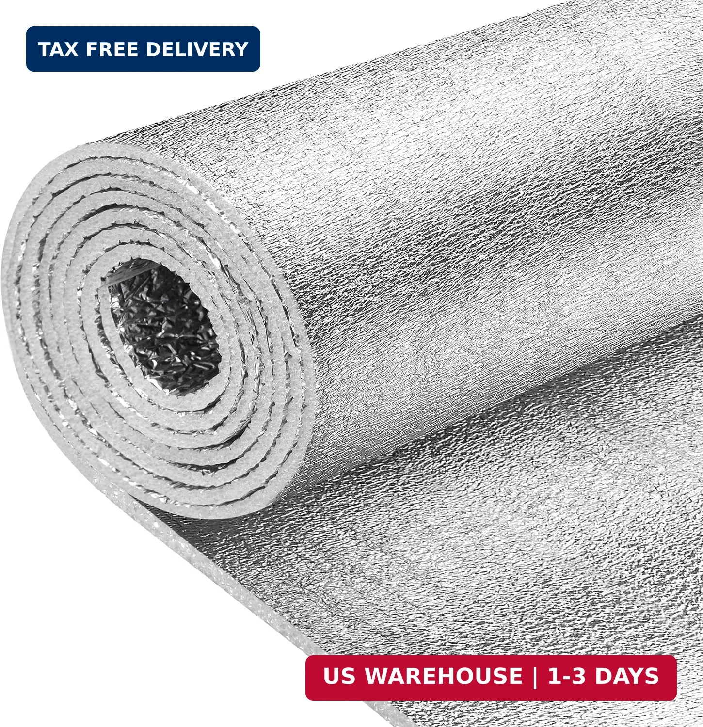 HADOR Reflective Window Film Insulation Roll 16 in X 10 Feet, Foil Aluminum Roll