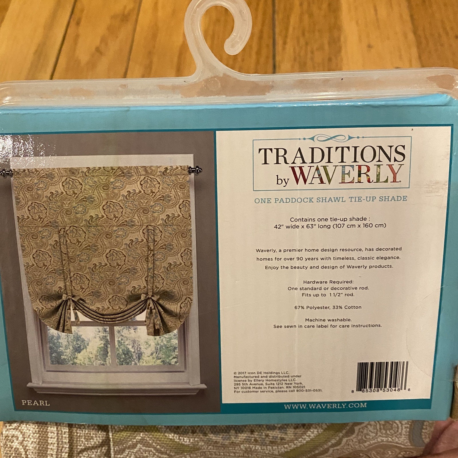 Traditions By Waverly Paddock Shawl Tie-Up Shade New Pearl Beige 63”L X 42”W