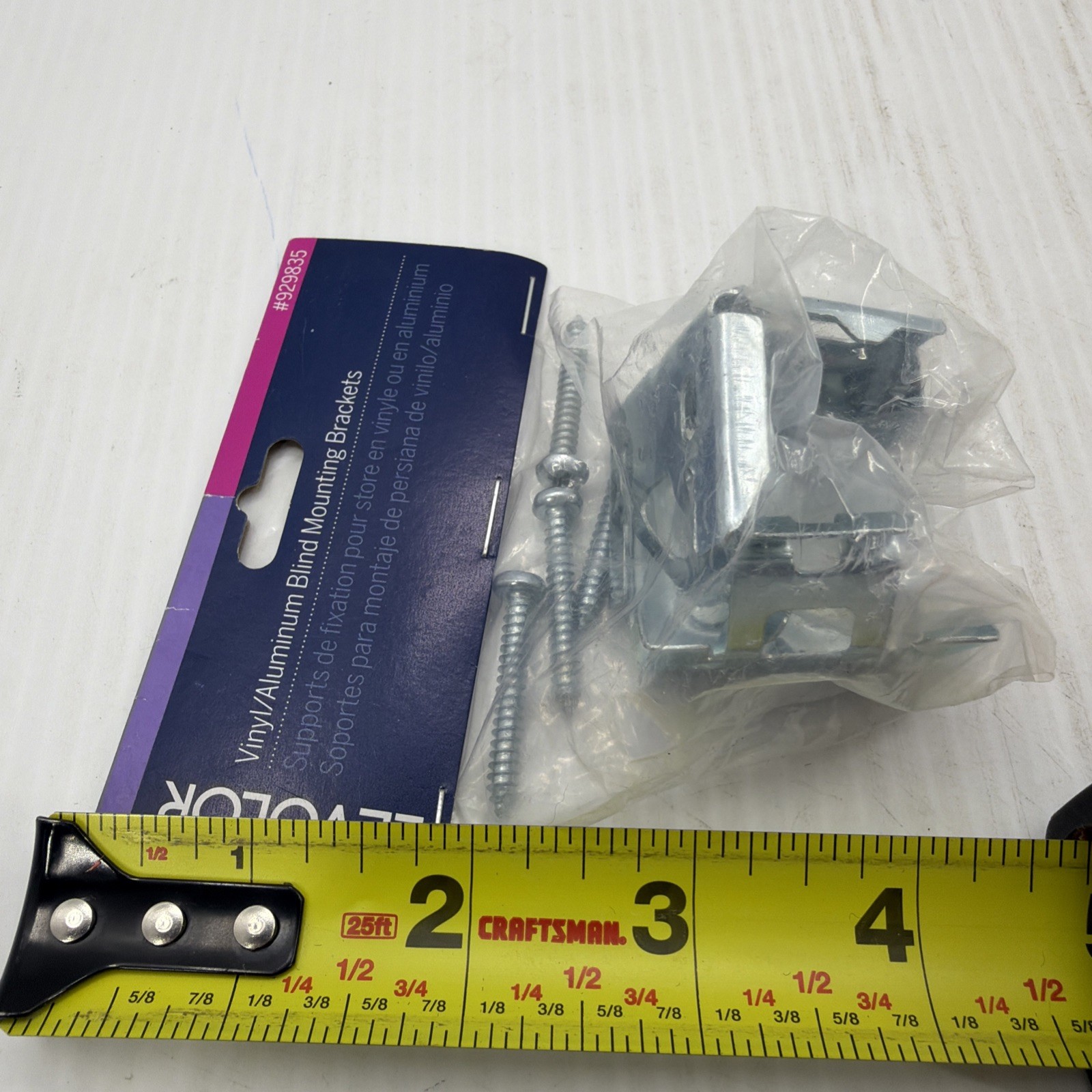 LEVOLOR Vinyl and Aluminum Blind Mounting Bracket Set #929835 NEW {67}