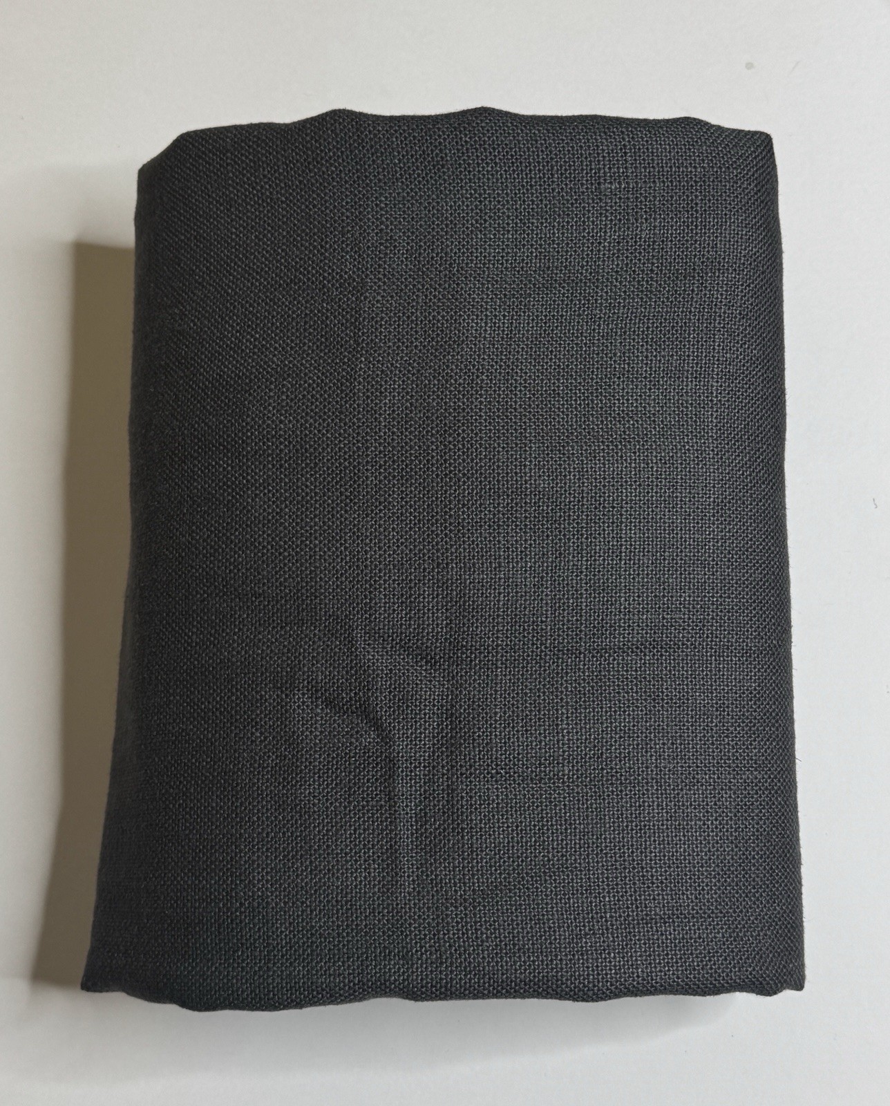 Restoration Hardware Heavyweight Textured Belgian Linen Drape RP 50 x 96 Carbon