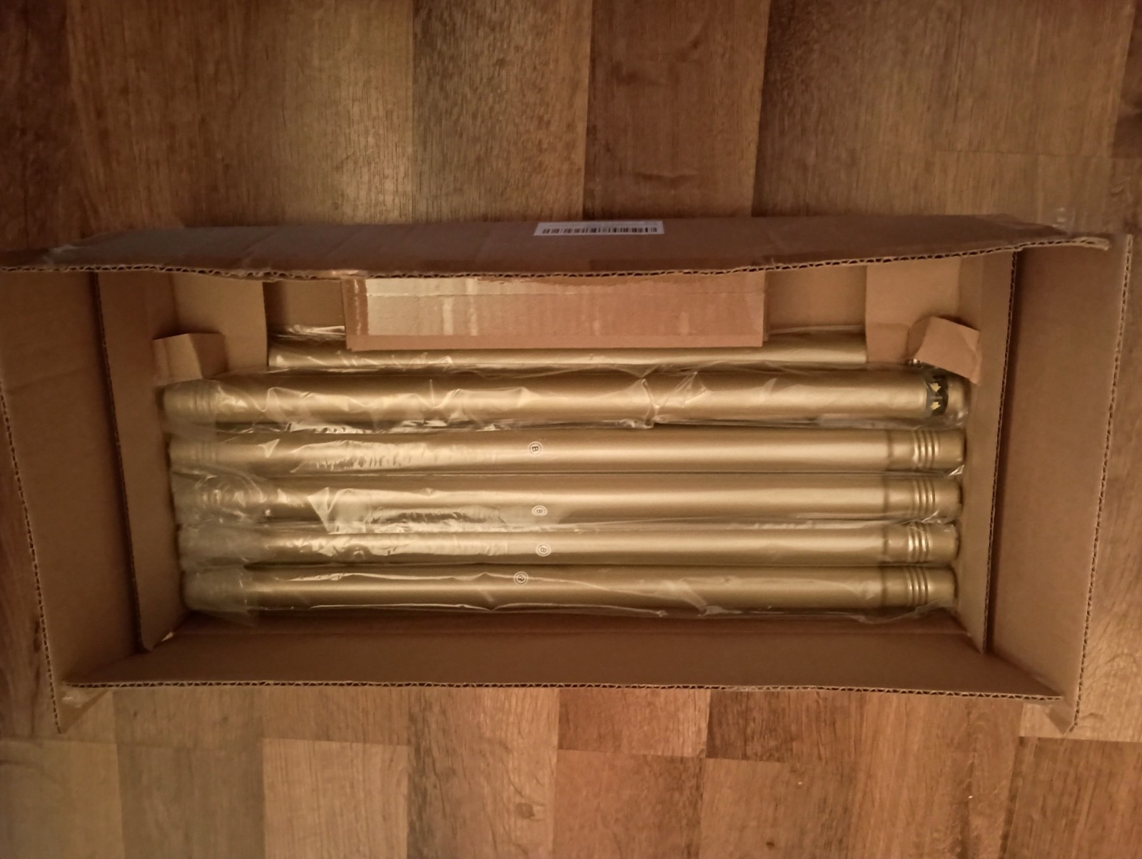 Byondeth Window Curtain Rods #WCR170Gt Adjustable From16-48 Inches New Open Box