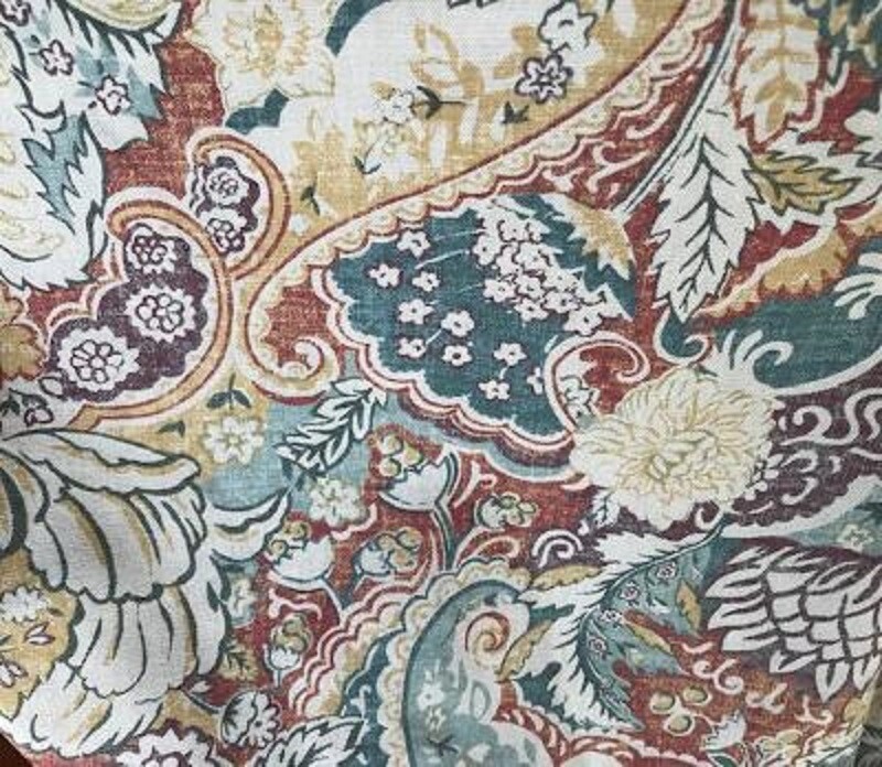 Pottery Barn Celeste Drapes Set 2 Warm Rust 50x 84 Damask Curtains Pair Rare🦩