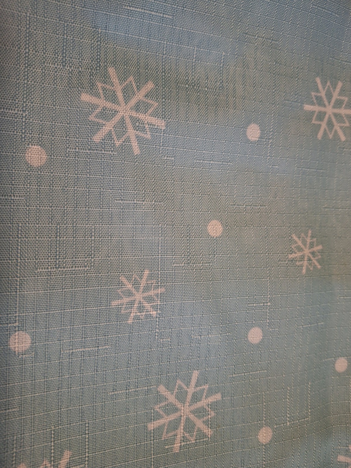 Christmas Kitchen Curtains 3 Piece Set Santa Snowman North Pole NWT
