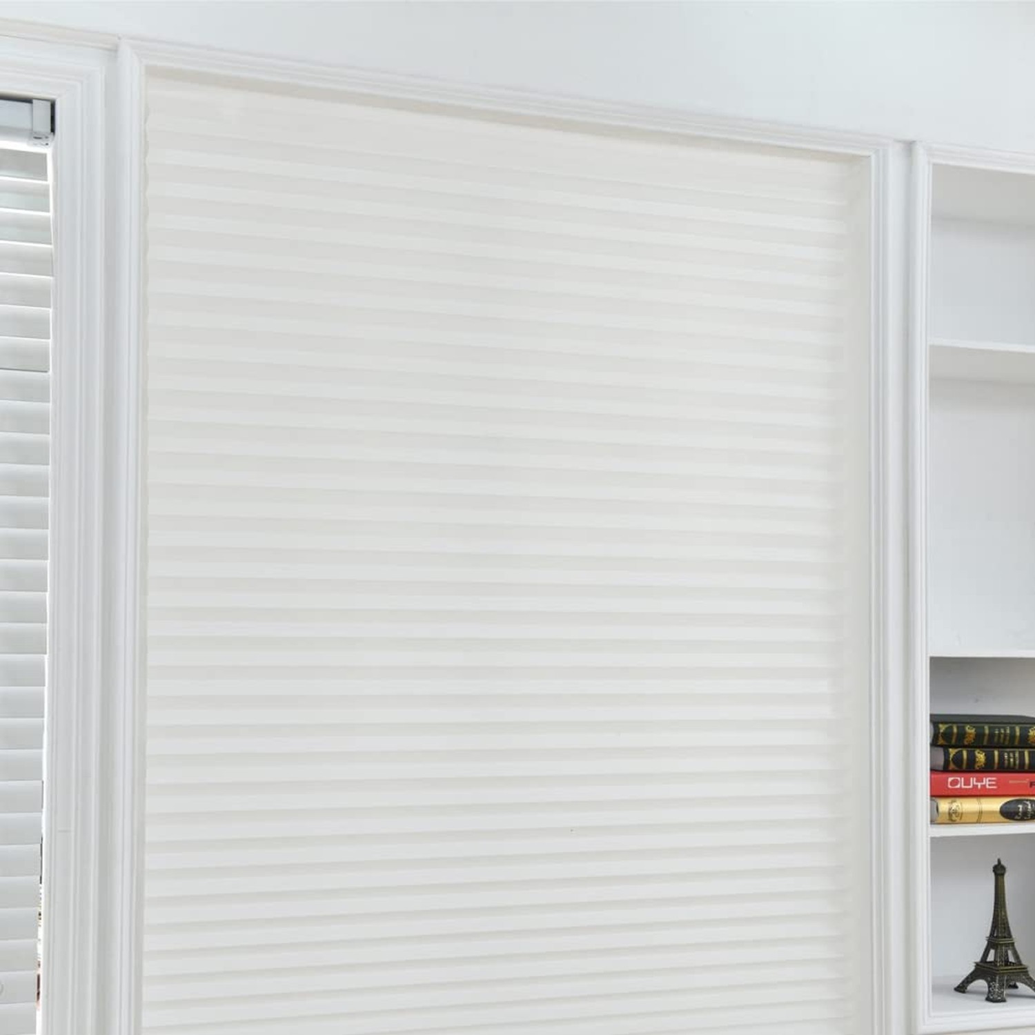 Temporary Blinds – Vertical Pleated, Self Adhesive, Easy to Install, Fits Win…