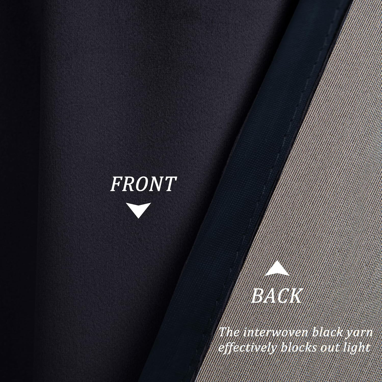 Black Valance for Windows – Kitchen, Living Room, Bedroom Curtains, Scalloped Wi