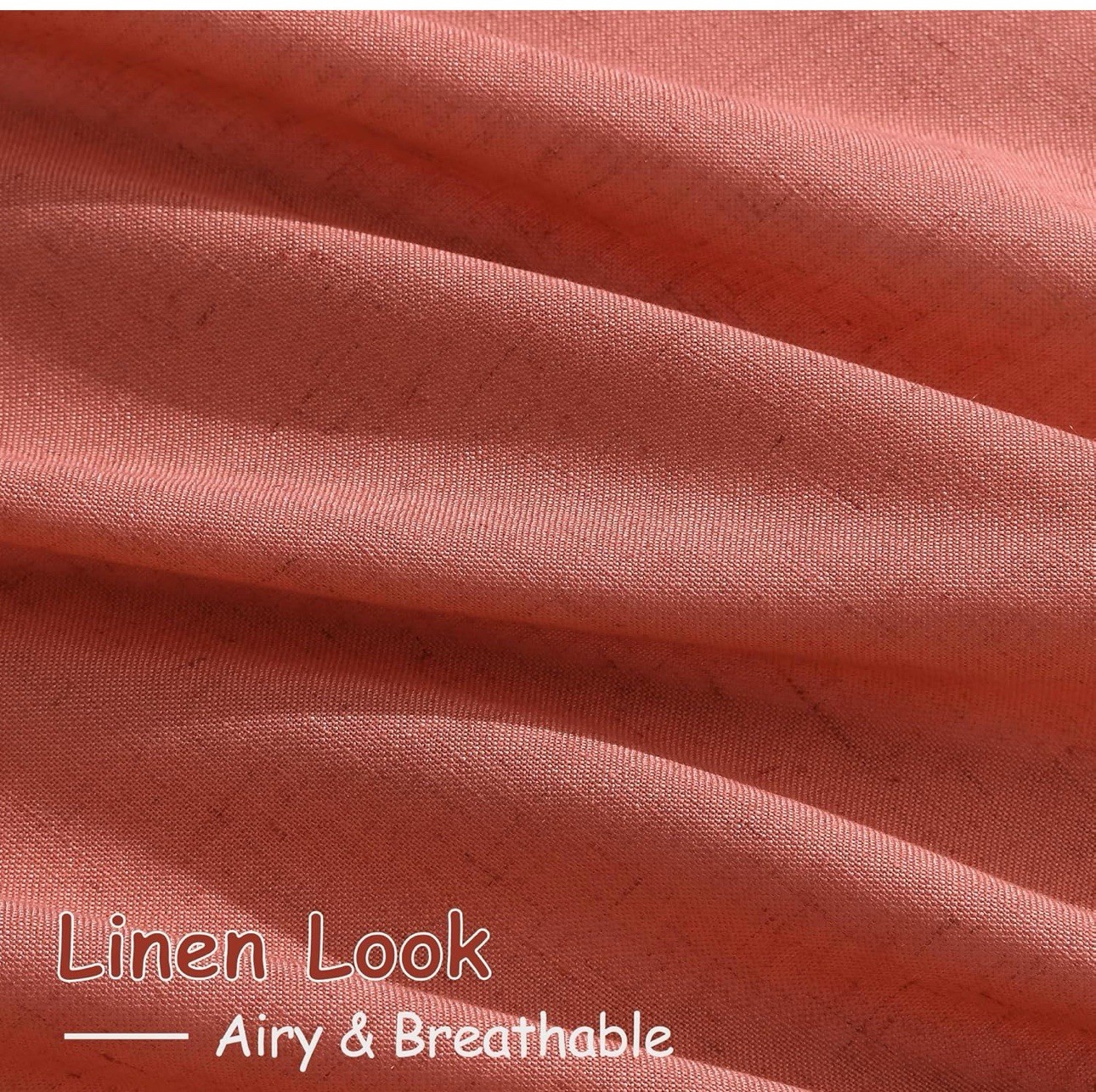 Aesthetics Curtains 2 Panels Linen Blend 52×120