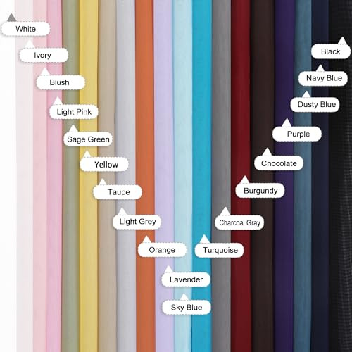Sheer Curtains 84 Inches Length 2 Panels, Light Filtering Voile Curtain Drapes