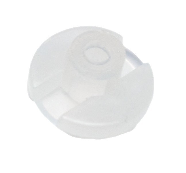Milky White Bottom Rail Button Plug for Horizontal Blinds with a 1/4″ (6mm) Hole