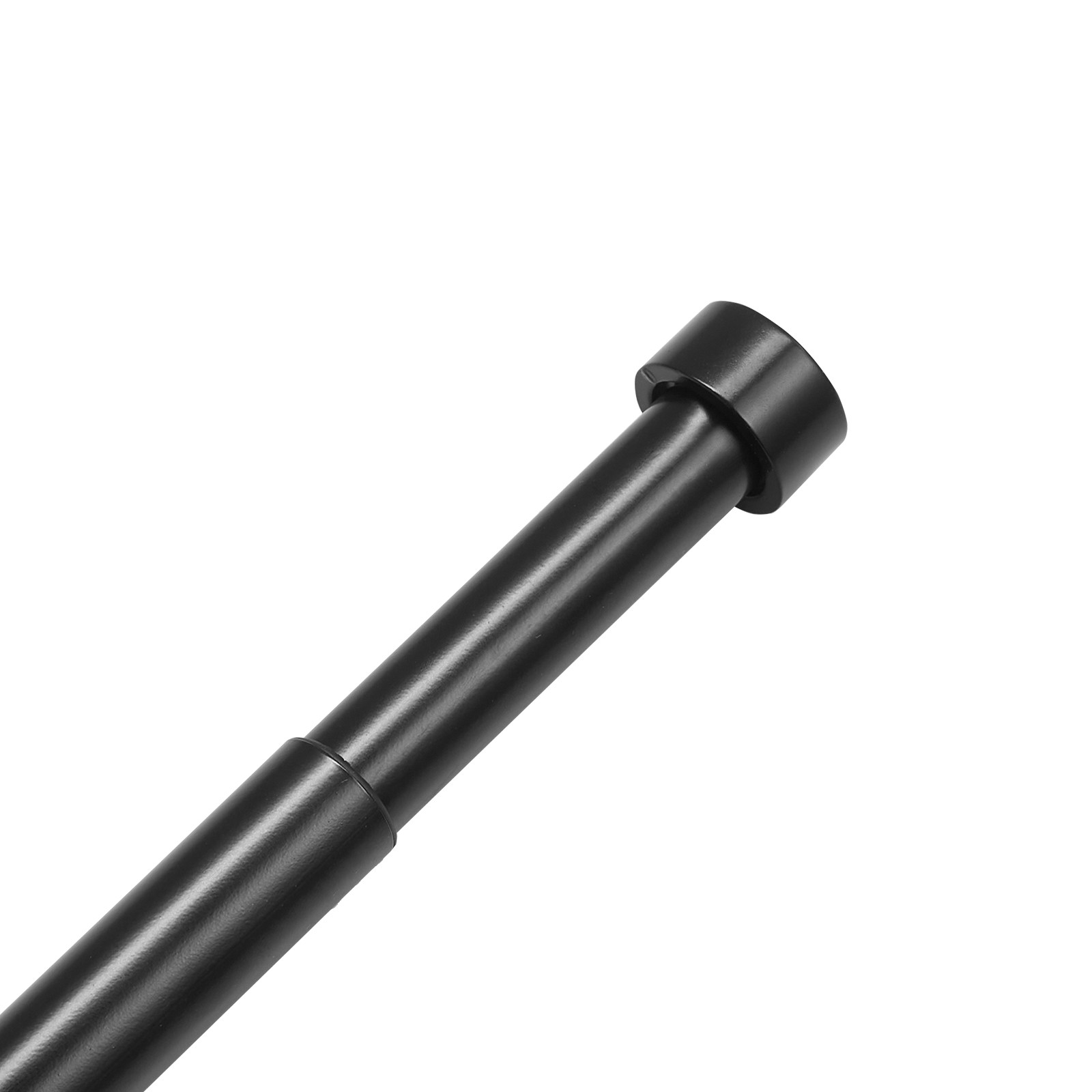 Uimoso Adjustable Double Curtain Rods with Cap Finials, 72-144 in Length
