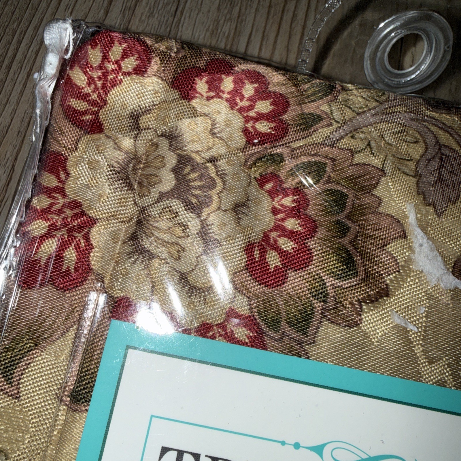 Traditions by Waverly Navarra Antique Curtain Scallop Valance 52W 16L Lot of 2