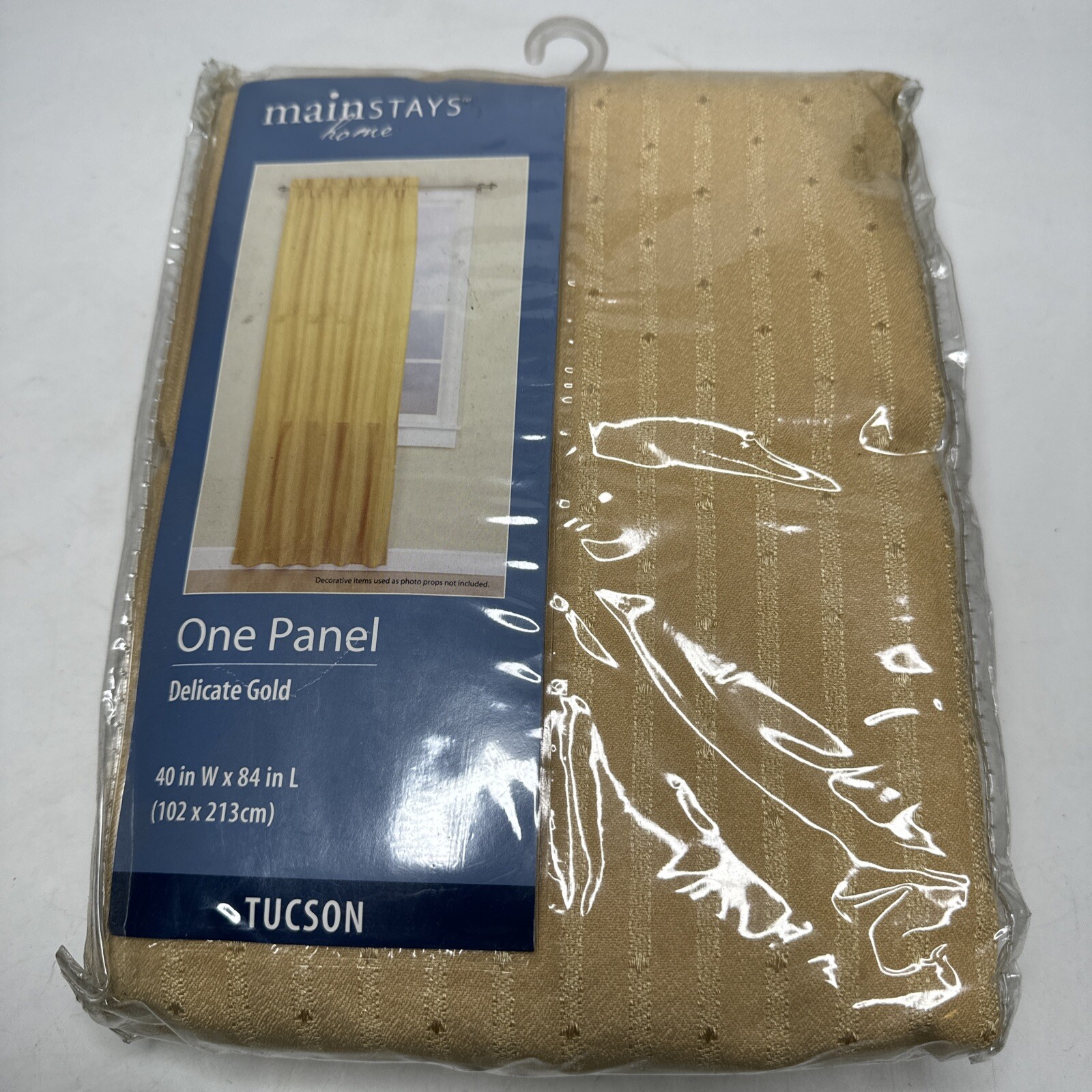 Mainstays Home Delicate Gold Tuscon One Panel 40″ W x 84″ L Brand New