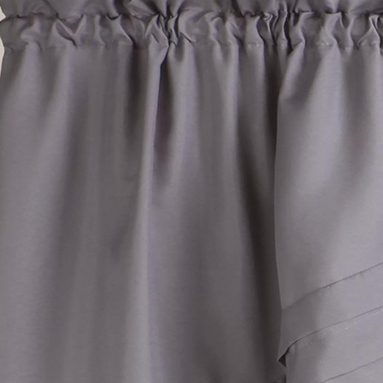 Skl Home Holden Curtain Tier Pair 57 Inches X 30 Inches Dove Gray 2 Count