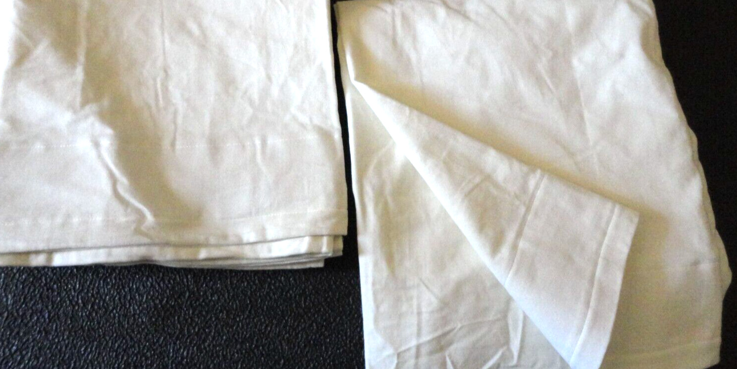 IKEA SANELA WHITE MODERN VELVET (2) TAB TOP DRAPERY PANELS 55X98