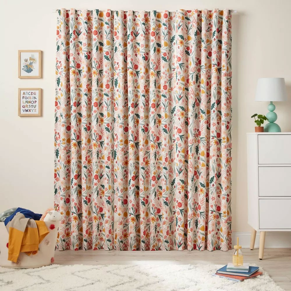 42″W x 84″L In the Garden Kids’ Blackout Window Curtain Panel –