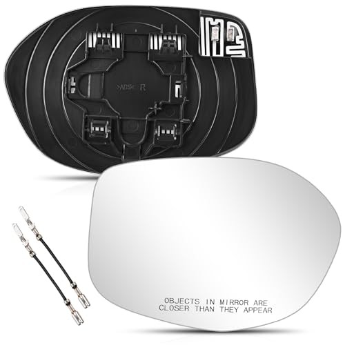 Glass Compatible with Honda Odyssey 2014 2015 2016 2017, Passenger Side Mirror