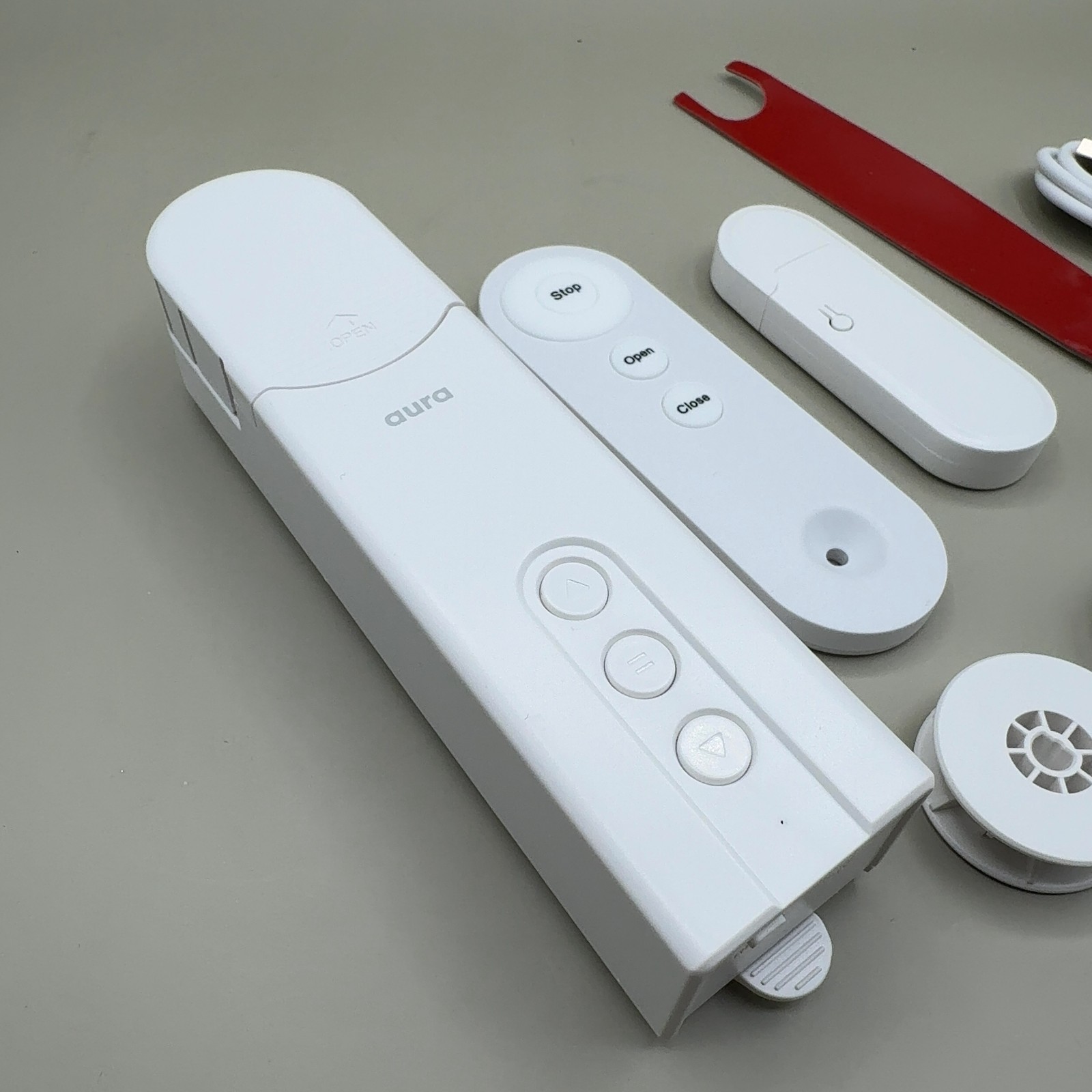 Smart Aura Roller Shade Motor WiFi Remote Voice Control Beaded Blinds 4x5ft