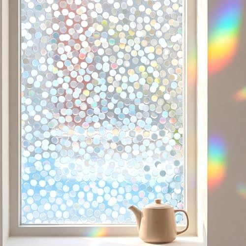 Dots Window Film Privacy Static Cling No Glue Anti UV Removable 17.5×78.7in |