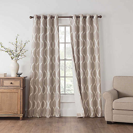 Draftblocker Easton 95-inch Printed Grommet Room Darkening Window Curtain Panel