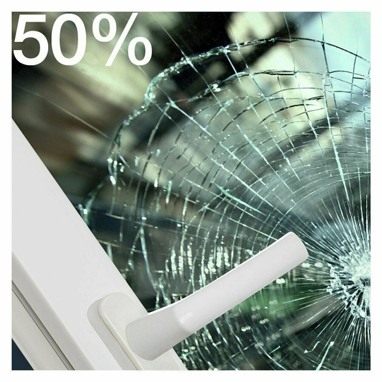 BDF S4MGR50 Window Film Security and Sun Control 4 Mil Green 50 (Light)