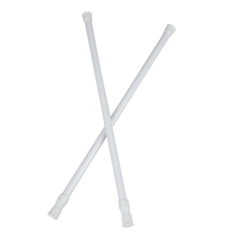 2-6PCS Curtain Tension Rods | 15 to 45 inches(Approx.) Spring Curtain Rod Set