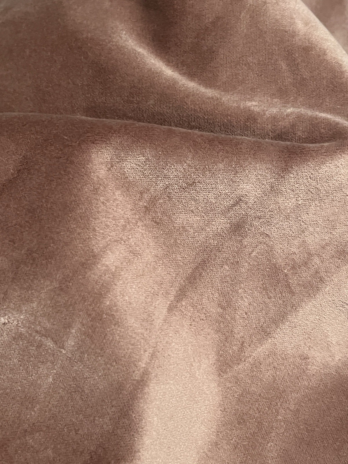 Quince Cotton Velvet Room Darkening Curtain Panel 48×96 Mauve Rod Pocket Solid
