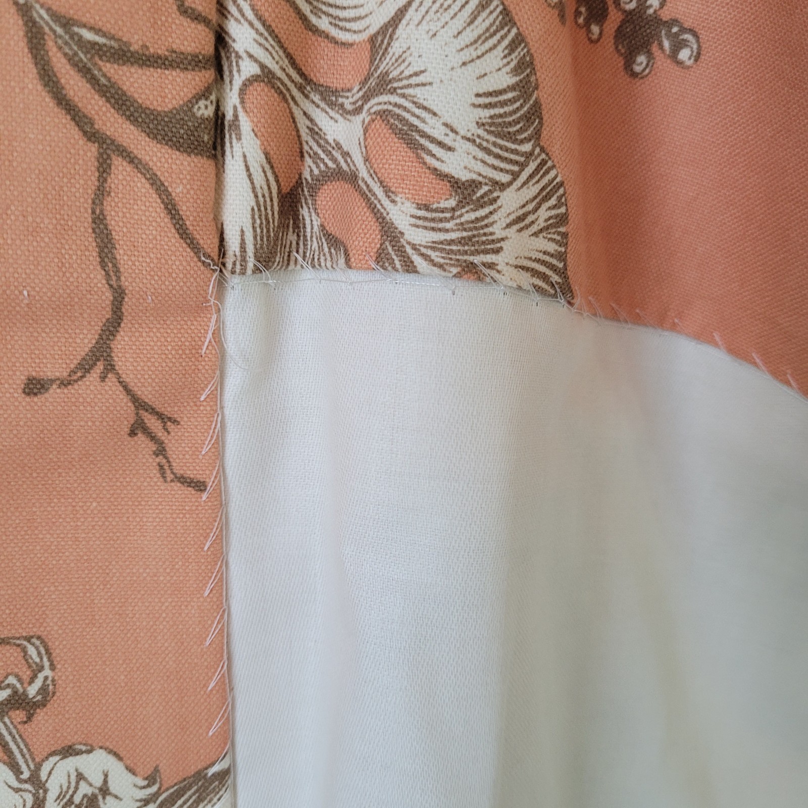 Custom Curtain 2 Panels Lined 107″ Long Drapery P Kaufmann Floradora 100% Cotton