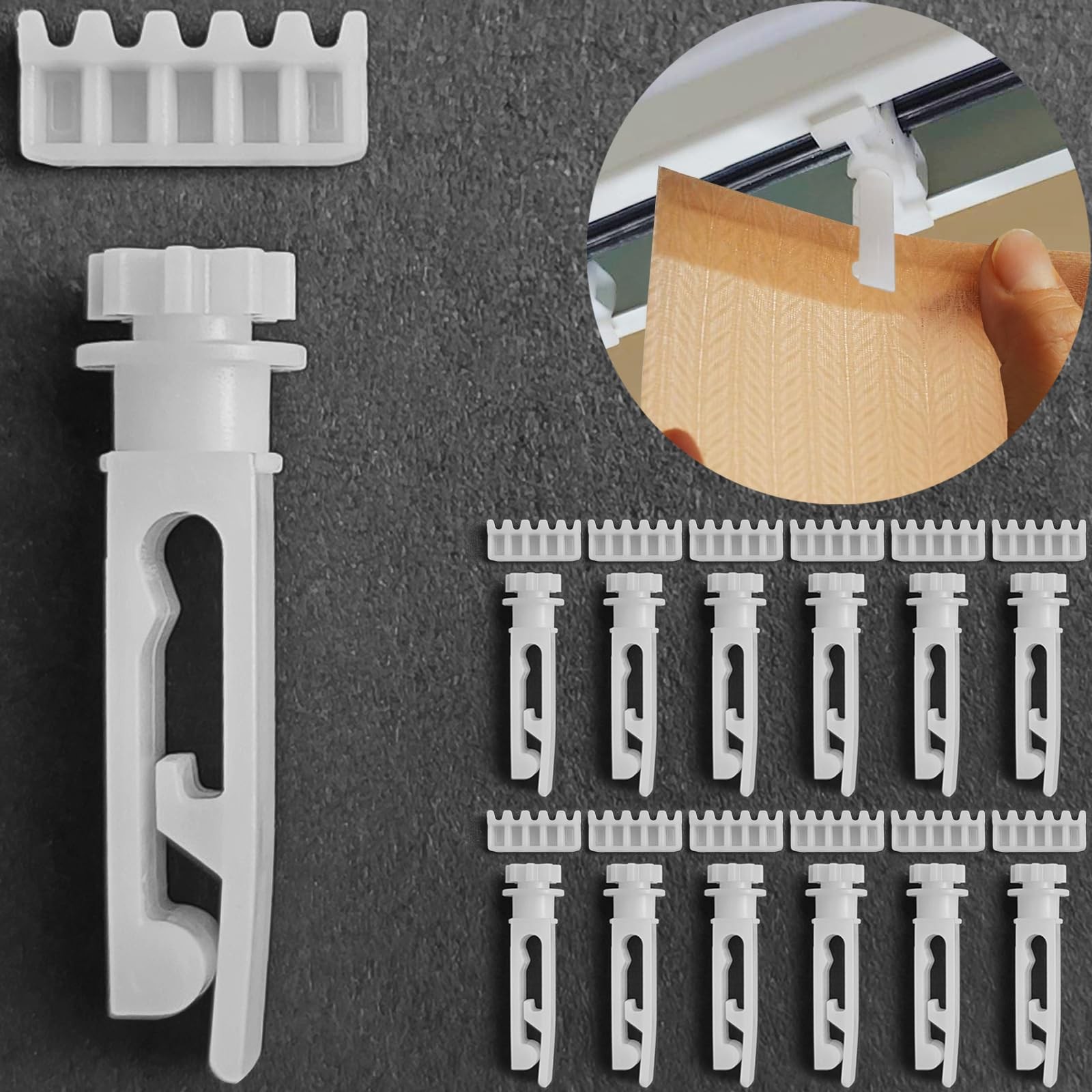 Vertical Blinds Replacement Stem and Gear Used Headrail, Carrier Stem Vertical