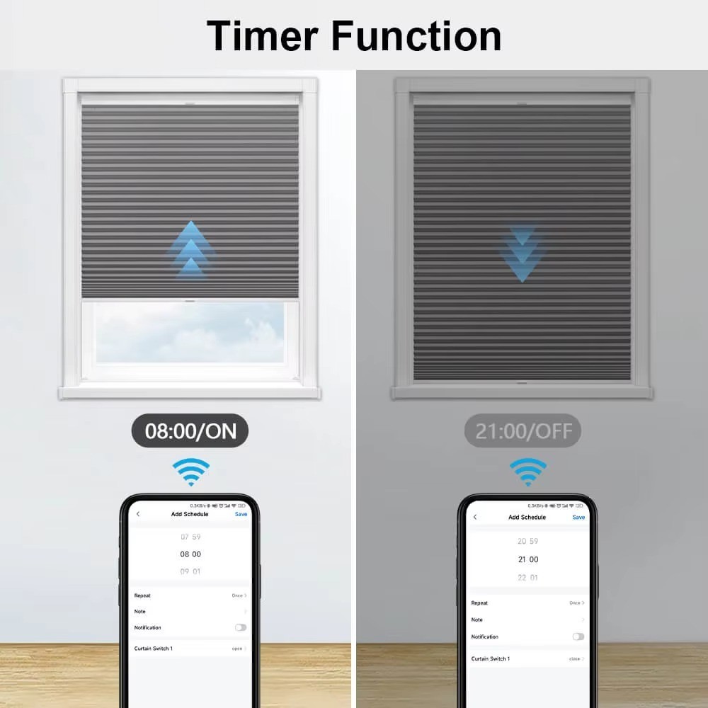 WiFi Smart Curtain Switch Tuya Google Home Alexa Roller Shutter 86mm/3.4″ Panel