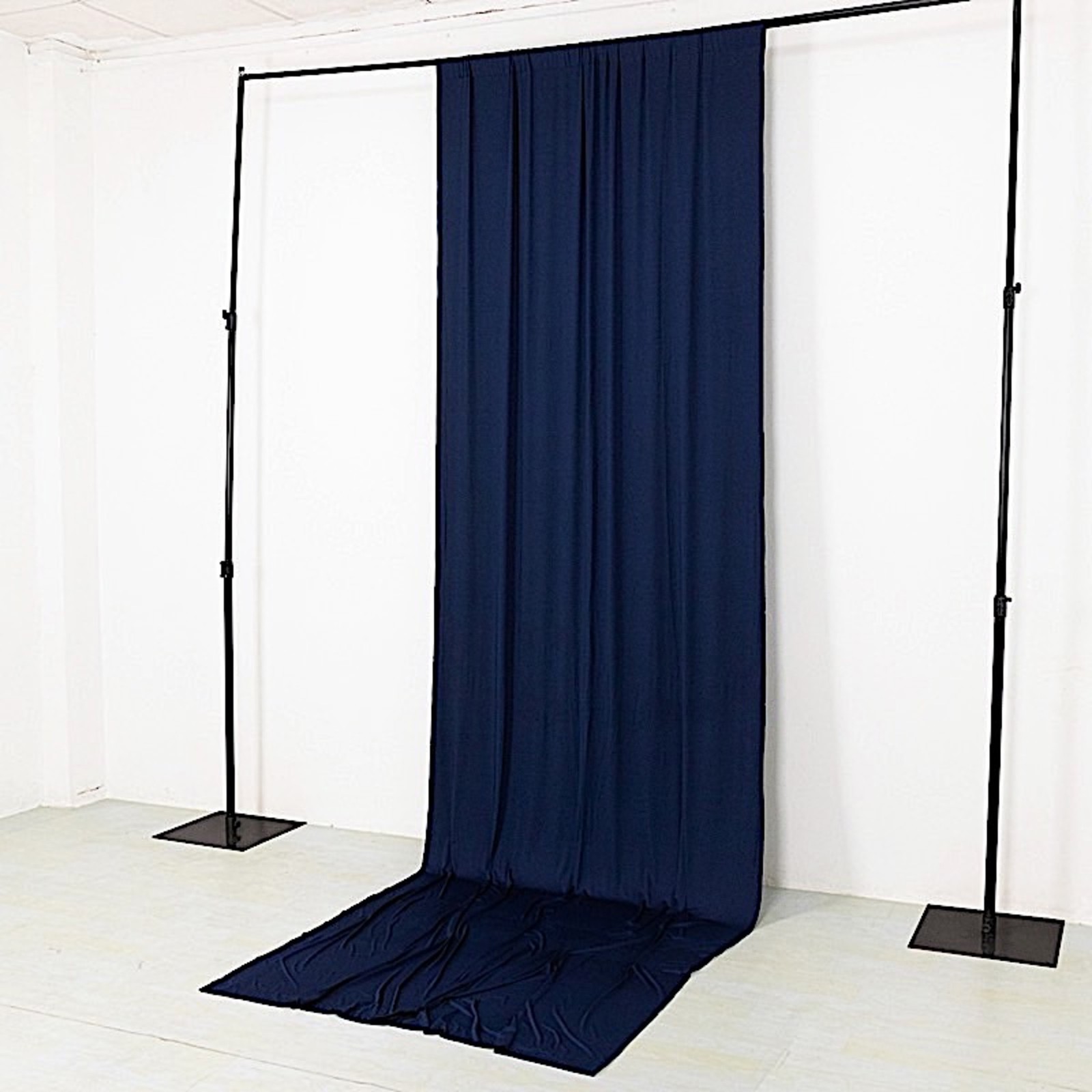 5 ft x 14 ft NAVY BLUE 4-Way Stretch Spandex Divider Backdrop Curtain Wedding