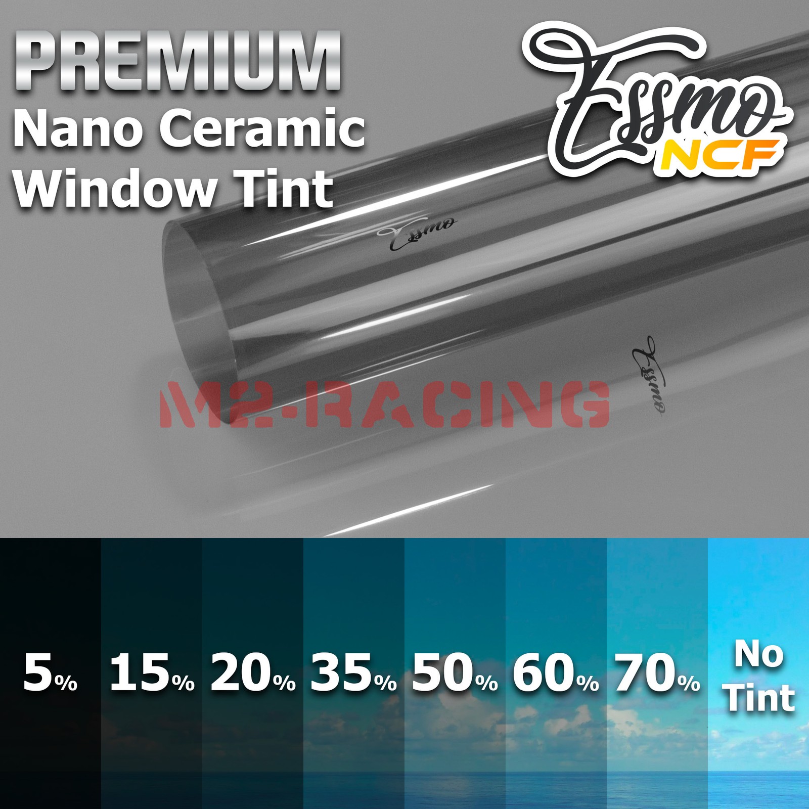 ESSMO Nano Ceramic Window Tint Film 60% VLT Car Home UV Heat Protection NCF60