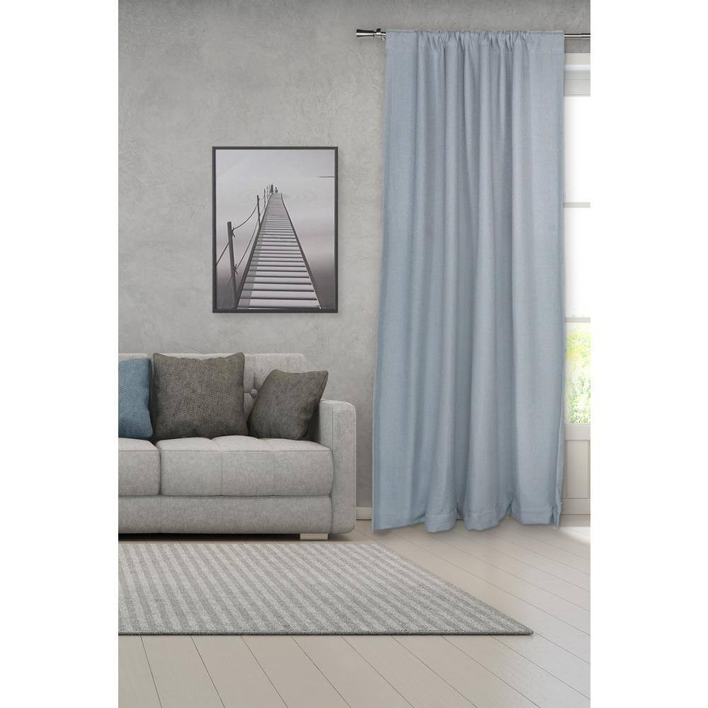 36 In. – 66 In. Adjustable Single Curtain Rod 3/4 In. Dia. in Brushed Nickel wit