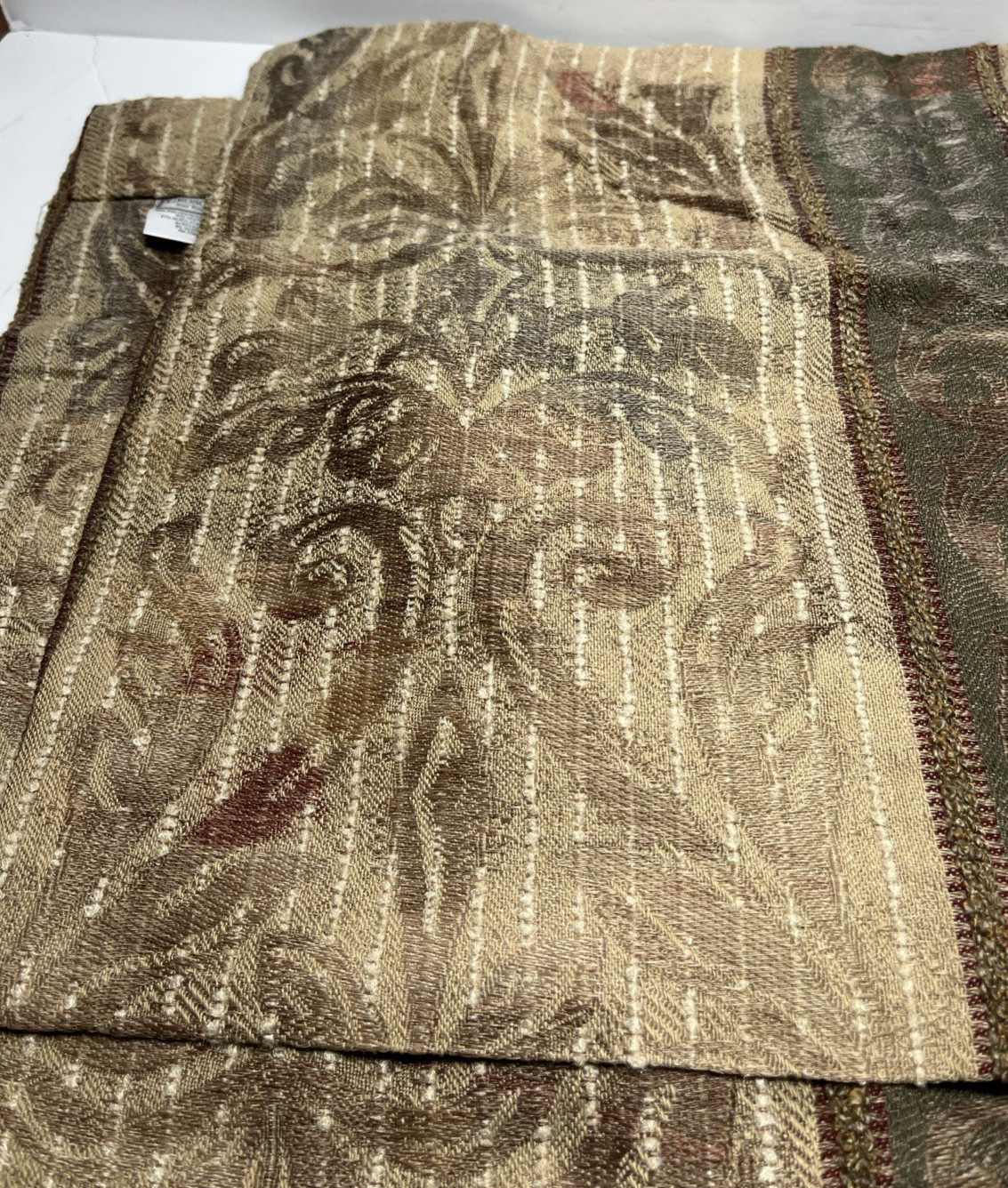 Croscill Blouson Valance 89”x15” Logan Gold BV3652 Antique