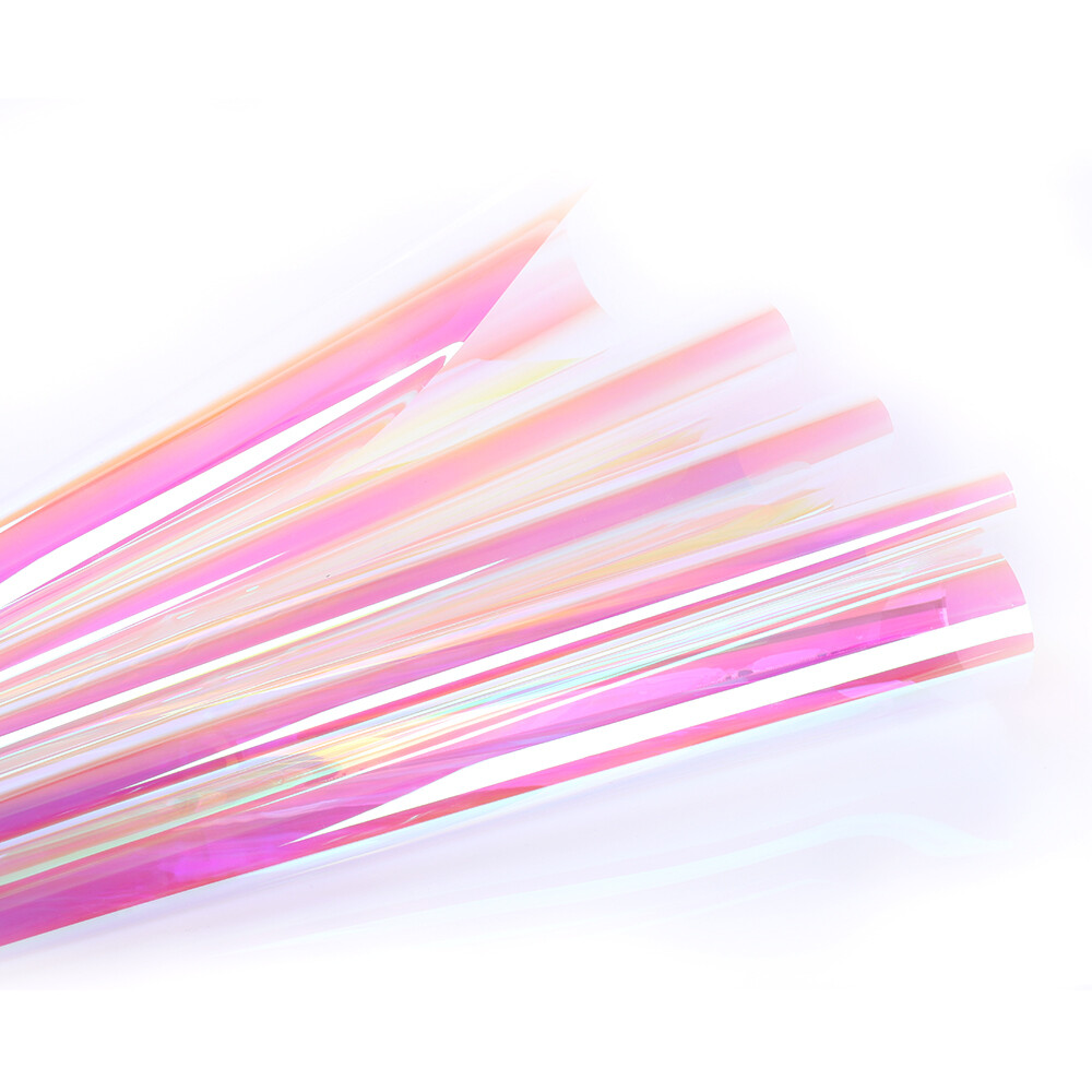 Rainbow Iridescent Window Film Home Mall Glass Decoration Tint Adhesive 152x50cm