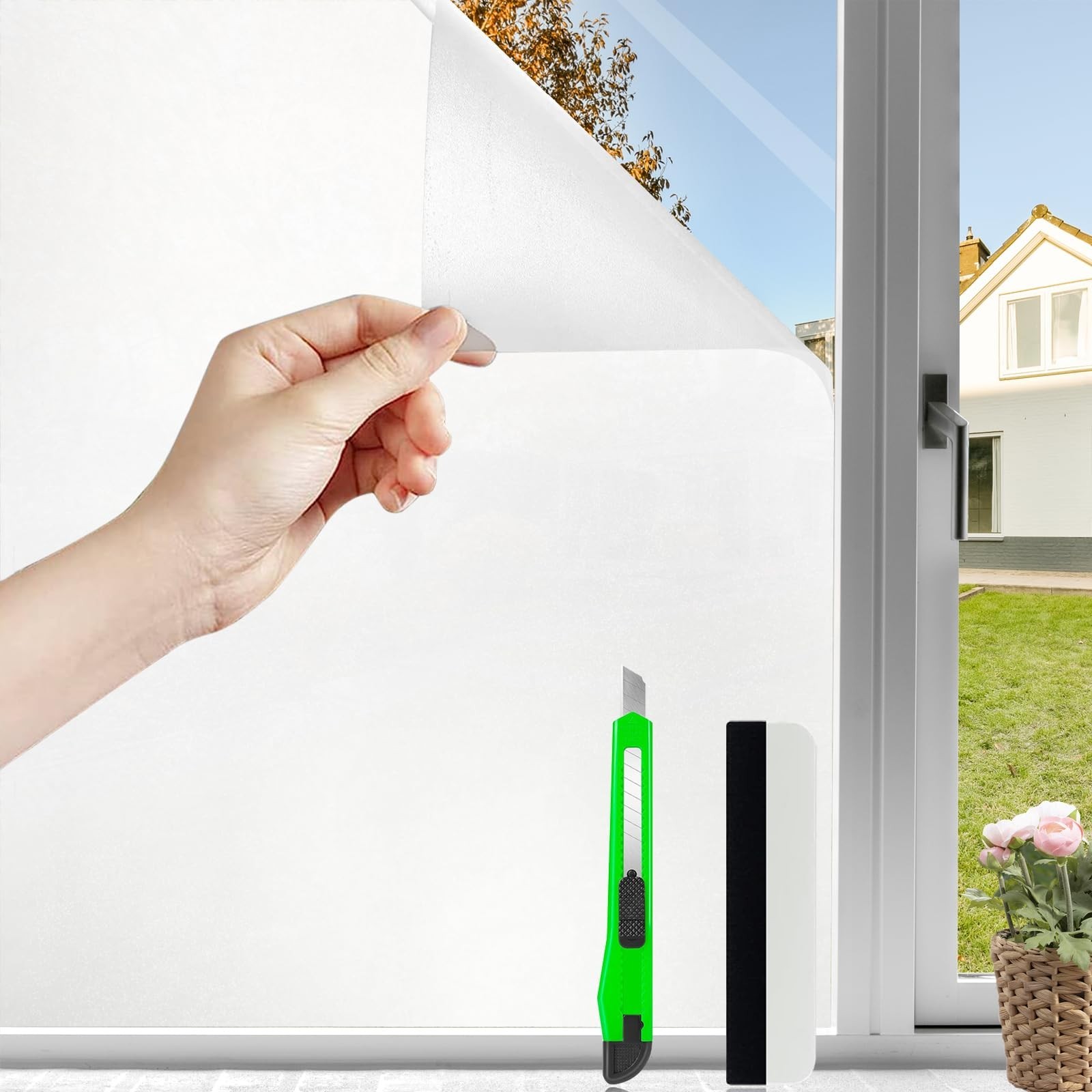 (5x) Extra Large Window White Window Film for Privacy 35.4″ x 157″ New