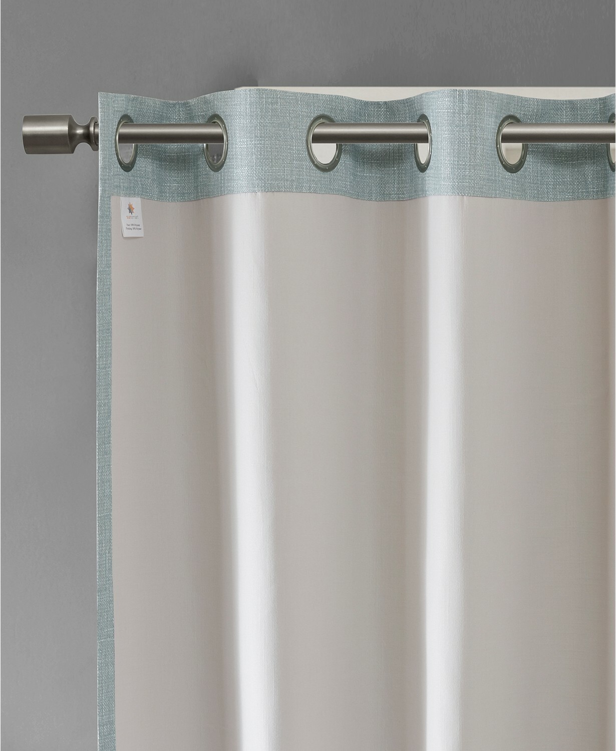 SunSmart Maya Printed Heathered Blackout Grommet Window Panel – 50″ x 54″ – Aqua