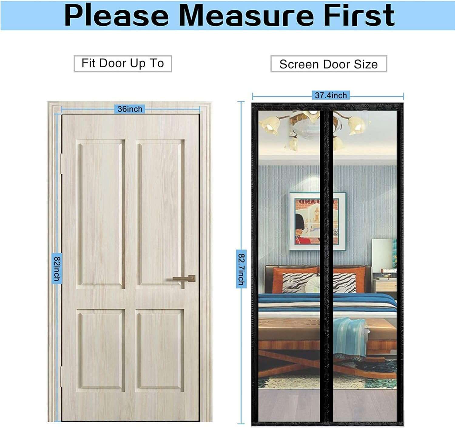Transparent Insulated Door Curtain, Magnetic Thermal Door Cover Screen Door Self