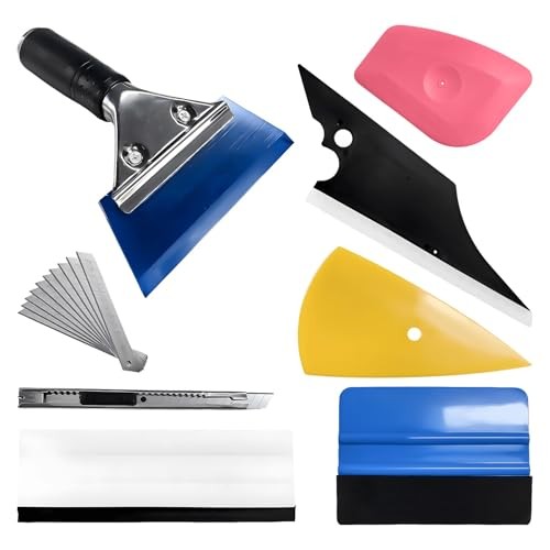 8 PCS Vinyl Wrap Tool Window Tint Kit, Auto Glass Protective Film Application