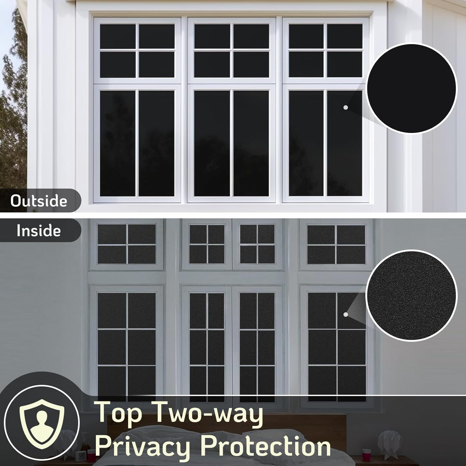 Blackout Window Film, Window Tint for Home Privacy, 17.5″ X 78.7″ |