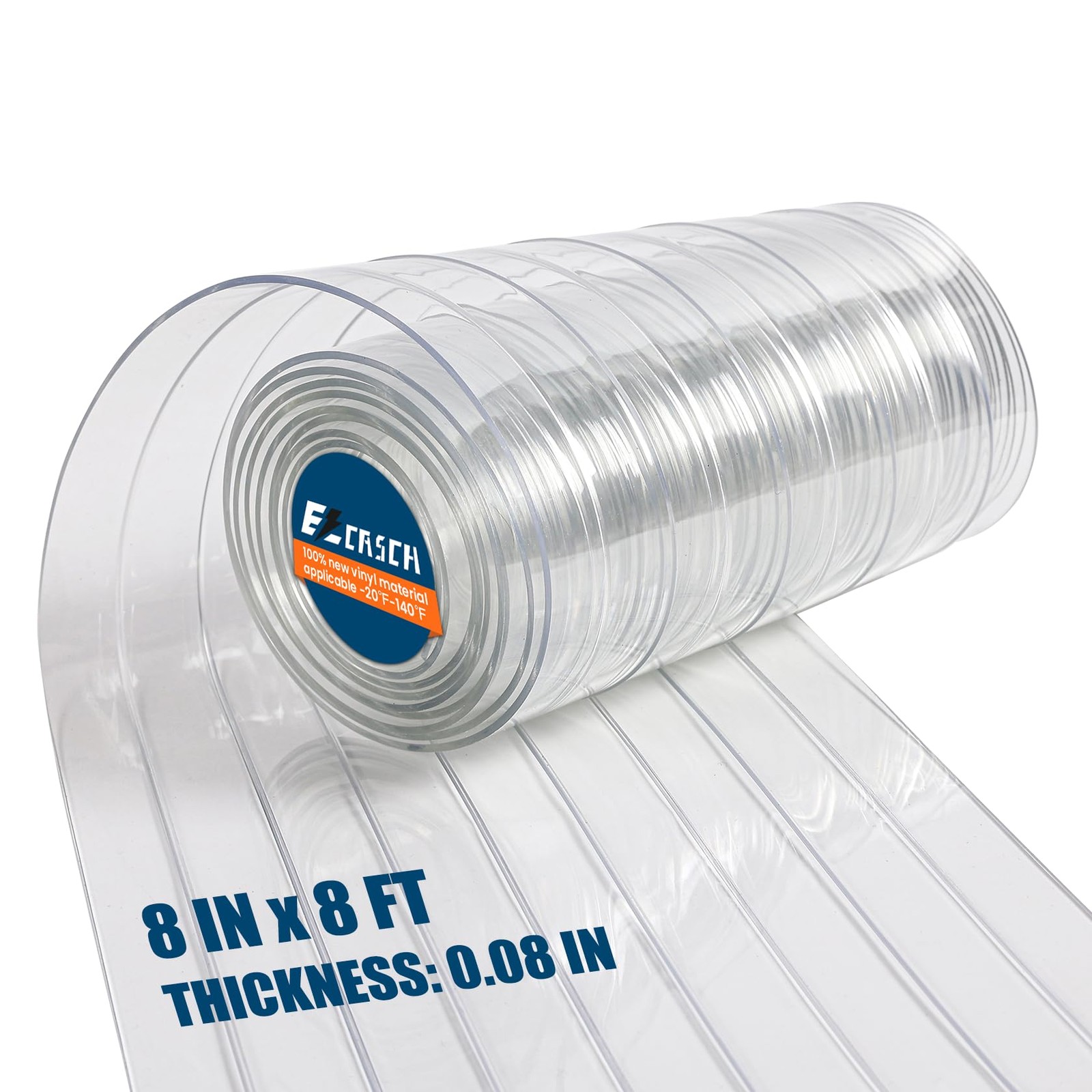 Vinyl Strip Curtain PVC Replacement Strip Door Clear Plastic Strips Freezer Curt