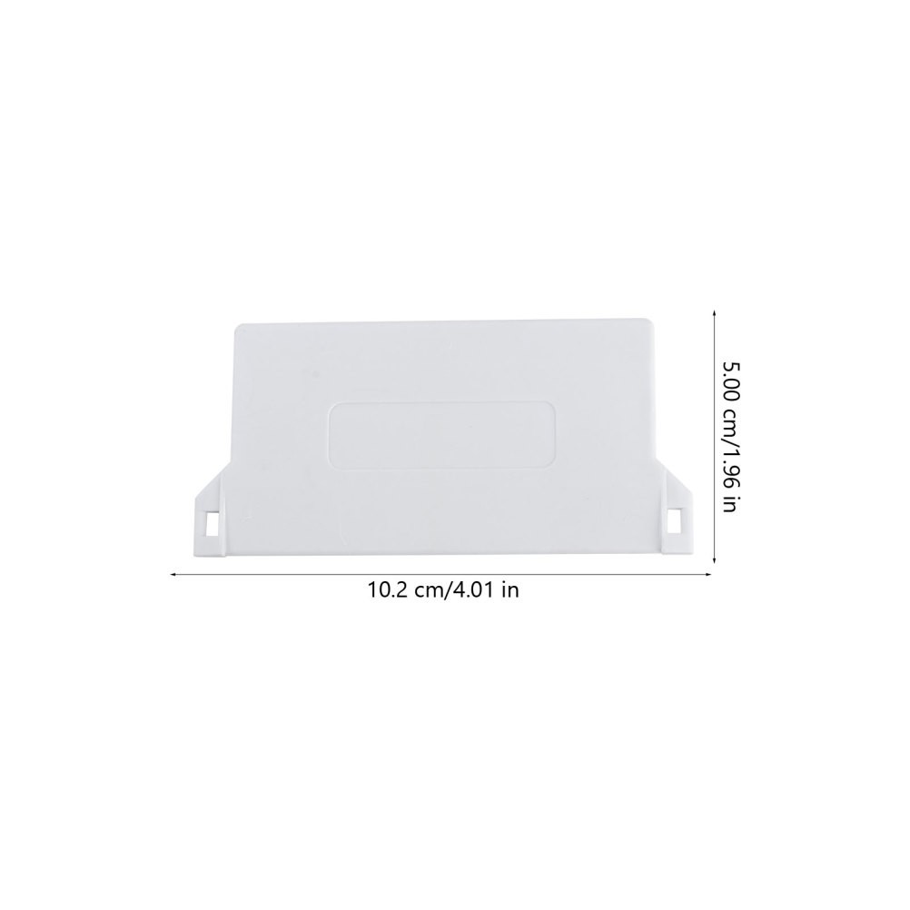 10Pcs Reusable White Plastic Bottom Plates for Vertical Blind Decor Accessories