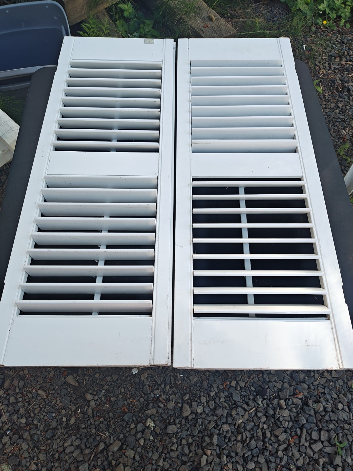 Shutters White 13 1/2*37 5/8″ Variable Louvers